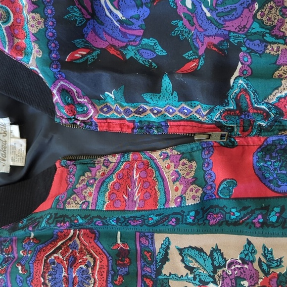 Vintage naked Silk zip up jacket - Picture 5 of 7